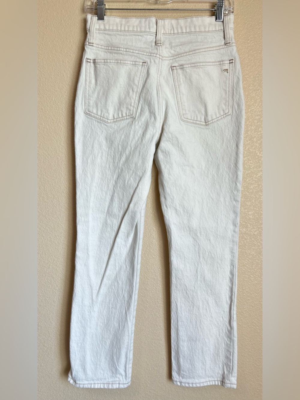 Madewell Cream Denim Jeans - Picture 2 of 12